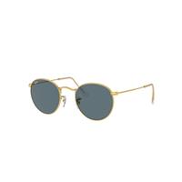 Ray-Ban Sunglasses Man Round Metal Legend Gold - Gold Frame Blue Lenses 50-21