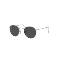 Ray-Ban Sunglasses Man Round Metal Legend Gold - Silver Frame Grey Lenses 50-21
