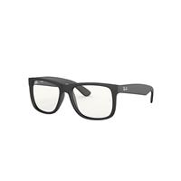 Ray-Ban Sunglasses Man Justin Clear - Black Frame Clear Lenses 54-16