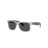 Ray-Ban Sunglasses Man Justin Color Mix - Transparent Frame Grey Lenses 51-16