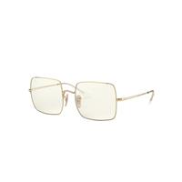 Ray-Ban Sunglasses Woman Square 1971 Clear Evolve - Arista Gold Frame Grey Lenses 54-19