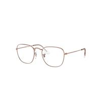 Ray-Ban Eyeglasses Unisex Frank Optics - Shiny Copper Frame Clear Lenses 51-20