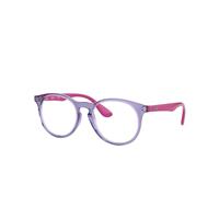 Ray-Ban Eyeglasses Children Rb1554 Optics Kids - Violet Frame Clear Lenses Polarized 48-16
