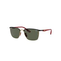 Ray-Ban Sunglasses Unisex Rb3673m Scuderia Ferrari Collection - Red Frame Green Lenses 56-17