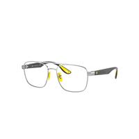Ray-Ban Eyeglasses Man Rb6467m Scuderia Ferrari Collection - Shiny Grey Frame Clear Lenses 54-17