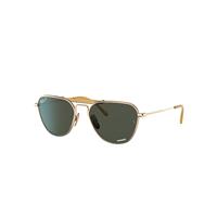 Ray-Ban Sunglasses Unisex Rb8064 Titanium - Gold Frame Green Lenses Polarized 53-17