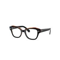 Ray-Ban Eyeglasses Unisex State Street Optics - Black Frame Clear Lenses 48-20