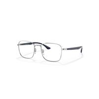Ray-Ban Eyeglasses Unisex Rb6469 Optics - Silver Frame Clear Lenses 50-19