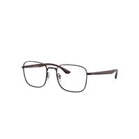 Ray-Ban Eyeglasses Unisex Rb6469 Optics - Brown Frame Clear Lenses 50-19