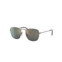 Ray-Ban Sunglasses Unisex Frank Titanium - Gunmetal Frame Blue Lenses Polarized 48-20