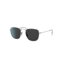 Ray-Ban Sunglasses Man Frank Titanium - Silver Frame Black Lenses Polarized 48-20