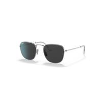 Ray-Ban Sunglasses Man Frank Titanium - Silver Frame Black Lenses Polarized 51-20