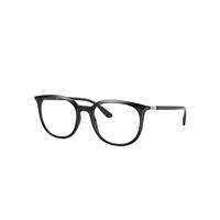 Ray-Ban Eyeglasses Unisex Rb7190 Optics - Black Frame Clear Lenses Polarized 53-19