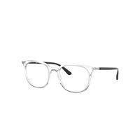 Ray-Ban Eyeglasses Unisex Rb7190 Optics - Black Frame Clear Lenses 51-19