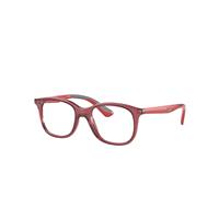 Ray-Ban Eyeglasses Children Rb1604 Optics Kids - Red Frame Clear Lenses Polarized 46-16