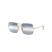 Ray-Ban Sunglasses Woman Square 1971 Bi-gradient - Arista Gold Frame Blue Lenses 54-19