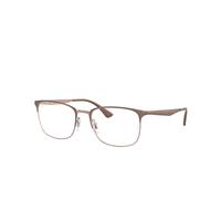 Ray-Ban Eyeglasses Unisex Rb6421 Optics - Light Brown Frame Clear Lenses 54-18