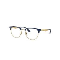 Ray-Ban Eyeglasses Unisex Rb6396 Optics - Gold Frame Clear Lenses 51-19