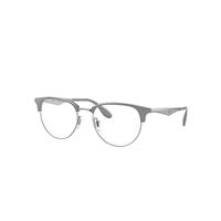 Ray-Ban Eyeglasses Unisex Rb6396 Optics - Silver Frame Clear Lenses 51-19