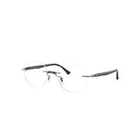 Ray-Ban Eyeglasses Unisex Rb8768 Optics - Black Frame Clear Lenses 50-18
