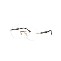 Ray-Ban Eyeglasses Unisex Rb8768 Optics - Transparent Brown Frame Clear Lenses 50-18