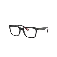 Ray-Ban Eyeglasses Unisex Rb7192m Scuderia Ferrari Collection - Black Frame Clear Lenses Polarized 53-18