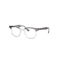 Ray-Ban Eyeglasses Unisex Hawkeye Optics - Grey On Transparent Frame Clear Lenses Polarized 48-21