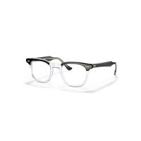 Ray-Ban Eyeglasses Unisex Hawkeye Optics - Black On Transparent Frame Clear Lenses Polarized 48-21