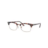 Ray-Ban Eyeglasses Unisex Clubmaster Square Optics - Havana Frame Clear Lenses 50-21