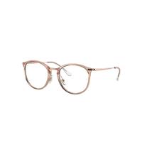 Ray-Ban Eyeglasses Woman Rb7140 Optics - Gold Frame Clear Lenses Polarized 51-20