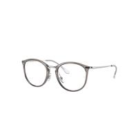 Ray-Ban Eyeglasses Woman Rb7140 Optics - Silver Frame Clear Lenses Polarized 51-20