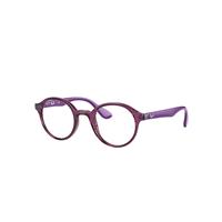 Ray-Ban Eyeglasses Children Rb1561 Optics Kids - Violet Frame Clear Lenses Polarized 41-20