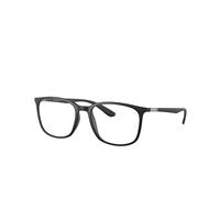 Ray-Ban Eyeglasses Unisex Rb7199 Optics - Black Frame Clear Lenses Polarized 54-18
