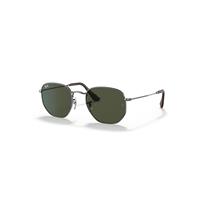 Ray-Ban Sunglasses Unisex Hexagonal @collection - Gunmetal Frame Green Lenses 51-21