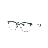 Ray-Ban Eyeglasses Unisex Rb7186 Optics - Green Frame Clear Lenses 51-19