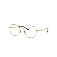 Ray-Ban Eyeglasses Unisex Rb3682 Optics - Arista Gold Frame Clear Lenses 51-19