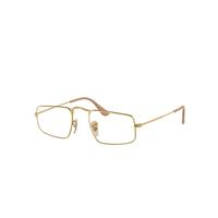 Ray-Ban Eyeglasses Unisex Julie Optics - Gold Frame Clear Lenses 46-20