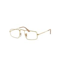 Ray-Ban Eyeglasses Unisex Julie Optics - Gold Frame Clear Lenses 49-20