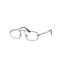 Ray-Ban Eyeglasses Unisex Julie Optics - Antique Gunmetal Frame Clear Lenses 49-20