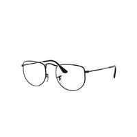 Ray-Ban Eyeglasses Unisex Elon Optics - Black Frame Clear Lenses 47-20