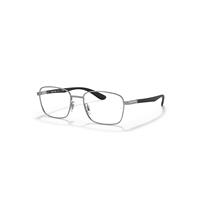Ray-Ban Eyeglasses Unisex Rb6478 Optics - Black Frame Clear Lenses 53-18