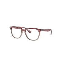 Ray-Ban Eyeglasses Unisex Rb4362 Optics - Havana Frame Clear Lenses Polarized 53-18