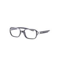 Ray-Ban Eyeglasses Children Rb9074 Optics Kids - Transparent On Blue Frame Clear Lenses Polarized 39-16