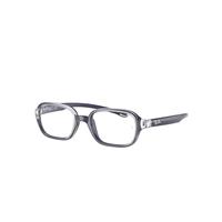 Ray-Ban Eyeglasses Children Rb9074 Optics Kids - Transparent On Blue Frame Clear Lenses Polarized 41-16
