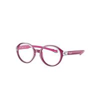 Ray-Ban Eyeglasses Children Rb9075 Optics Kids - Transparent On Fuxia Frame Clear Lenses Polarized 39-16