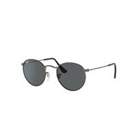 Ray-Ban Sunglasses Unisex Round Metal Antiqued - Antique Gunmetal Frame Grey Lenses 50-21