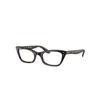 Ray-Ban Eyeglasses Woman Lady Burbank Optics - Havana Frame Clear Lenses 49-20