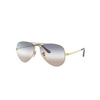 Ray-Ban Sunglasses Unisex Rb3689 Bi-gradient - Arista Gold Frame Blue Lenses 62-14