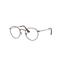 Ray-Ban Eyeglasses Unisex Round Metal Optics - Bronze/copper Frame Demo Lens Lenses 50-21