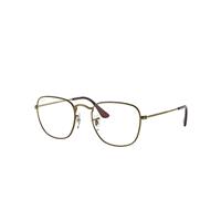 Ray-Ban Eyeglasses Unisex Frank Optics - Antique Gold Frame Clear Lenses 48-20